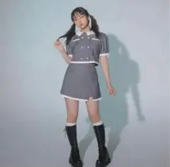 BUBBLES セットアップ ダブルブレストミニスカート