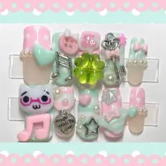 【現品】平成女児ネイル ウィッシュコア音符 クローバー y2k グランジ