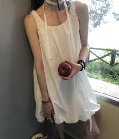 on nue エアリーバルーンノースリーブワンピース