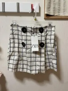 ZARA チェック柄ショートパンツXS