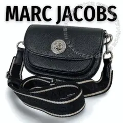 美品 MARC JACOBS ターンロック ミニ ショルダー バッグ レザー 黒