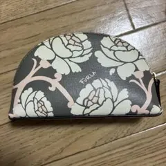 FURLA ポーチ 花柄 グレーのサムネイル