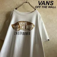 VANS バンズ チェッカーロゴtシャツ 白 Lのサムネイル