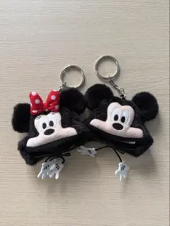 ディズニー　キーホルダー　ミッキー　ミニー