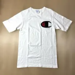 Champion 刺繍ロゴ Tシャツ Sサイズ ホワイト