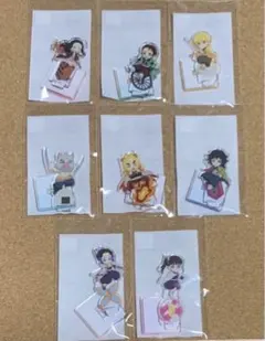 鬼滅の刃 ちょこんとのっかりミニキャラ アクリルスタンド 全8種 フルコンプ
