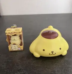 サンリオ　ポムポムプリン　キーホルダー　フィギア　2点セット