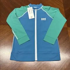 【未使用】ヘリーハンセン　キッズ　長袖ラッシュガード　140 青　パーカー　水着
