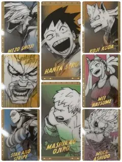 ☆ ヒロアカ　原画展　箔押しクリアカード　1年A組　発目明