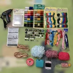 手芸用品 グルーガン ミシン糸 刺繍糸 ボタン 묶음 판매