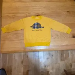 イエロー 恐竜プリント トレーナー(BeBe)