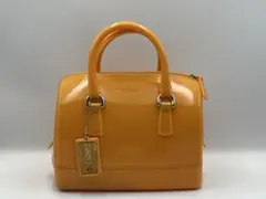 FURLA CANDY BAG フルラ キャンディバッグ オレンジ チャーム付き