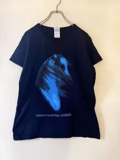 No.6790 馬 ホースアートプリントTシャツ 黒 Lのサムネイル