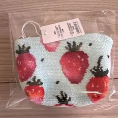 新品未開封フェイラー ストロベリードット舟型ポーチS