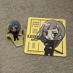 呪術廻戦0 三輪霞 アクリルバッジ コースター コラボカフェ