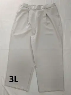 SMILE LAND ワイドパンツ 3L　クロップドパンツ　大きいサイズのサムネイル