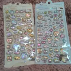 【入手困難】ボンボンドロップシール風　3D リーフクリスタルシール