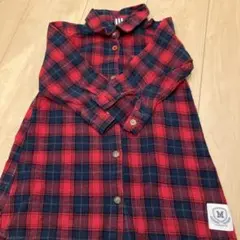 Mariarjue チェック柄長袖シャツ 110