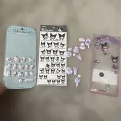 シール　使いかけ　クロミ　ポチャッコ　セット