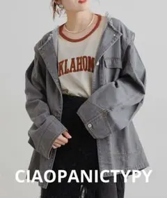 CIAOPANIC TYPY マルチウェイデニムワークジャケット　グレー