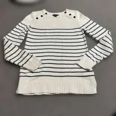 GapKids XXL 日本サイズ160 ボーダーコットンセーターギャップ　人気