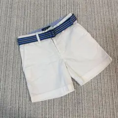 匿名配送 Polo Ralph Laurenベルト付ショートパンツ3T