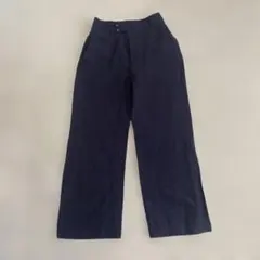 グリーンレーベルリラクシング　リネンスラックス　ネイビー　SHサイズ