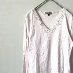 PROPORTION BODY DRESSING カットソー Vネック レース