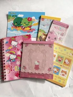 ハローキティ メモ帳・ノート　5点セット