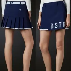 DESCENTE GOLF リサイクルメランジ ストレッチスカート M ベージュ