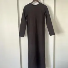 BASEMENT online クルーネックニットマキシワンピース