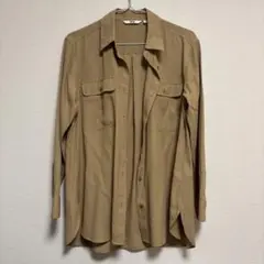 UNIQLO シャツ　ブラウン