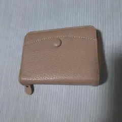 二つ折り財布 グレージュ
