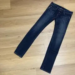 ブラックバイマウジー BLACKBYMOUSSY ダークブルー スリムデニム