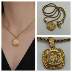 Christian Diorヴィンテージ！CDロゴ ロープチェーン ネックレス