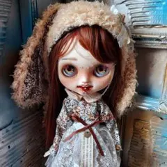 カスタムアイシードール ダークな森ガール 染色 ゴールド&紫 本体のみ 