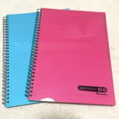 【即日発送】 マルマン B5 リング ノート 2冊 セット ピンク＆ブルー