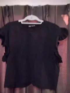 ZARAフリル袖 Tシャツ 半袖
