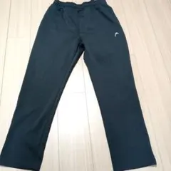 HEAD黒のストレッチジャージパンツLL1228番