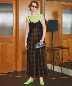 Plaid Lace Camisole All-In-Oneのサムネイル