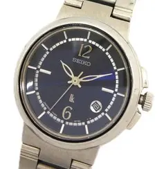 SEIKO 青色文字盤 クォーツ 7C17-8000 腕時計 視覚障害者用 - メルカリ