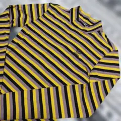 訳あり　アディダスオリジナルス　モックネックシャツストレッチ　レディースLサイズ