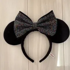 ミニーマウス耳リボンカチューシャ