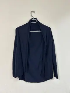 ZARA KINIT ネイビー 長袖　ニット　カーディガン L