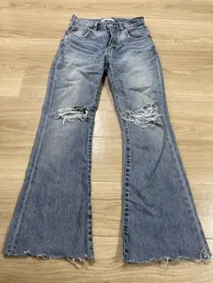 moussyダメージ加工 ブーツカットデニム　22インチ