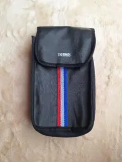 THERMOS 保温弁当箱カバー 黒 ストライプ