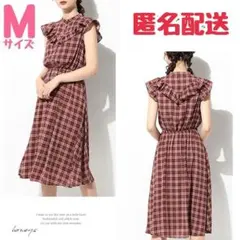 ★美品・匿名配送★Honeys フリルワンピース M ノースリーブワンピ フリル