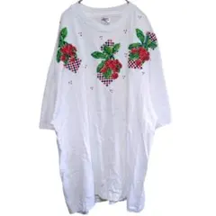 Strawberry Shortcake プリント Tシャツ ホワイト XL - メルカリ