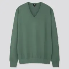 【送料込・新品・未使用】UNIQLO スーピマコットンVネックセーター（長袖）