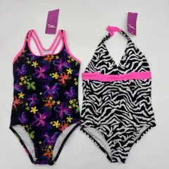 【新品】現品限り！speedo 2枚セット 競泳水着 ガールズ 140cm